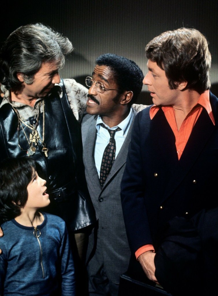 James Komack, Sammy Davis Jr., Bill Bixby and Brandon Cruz