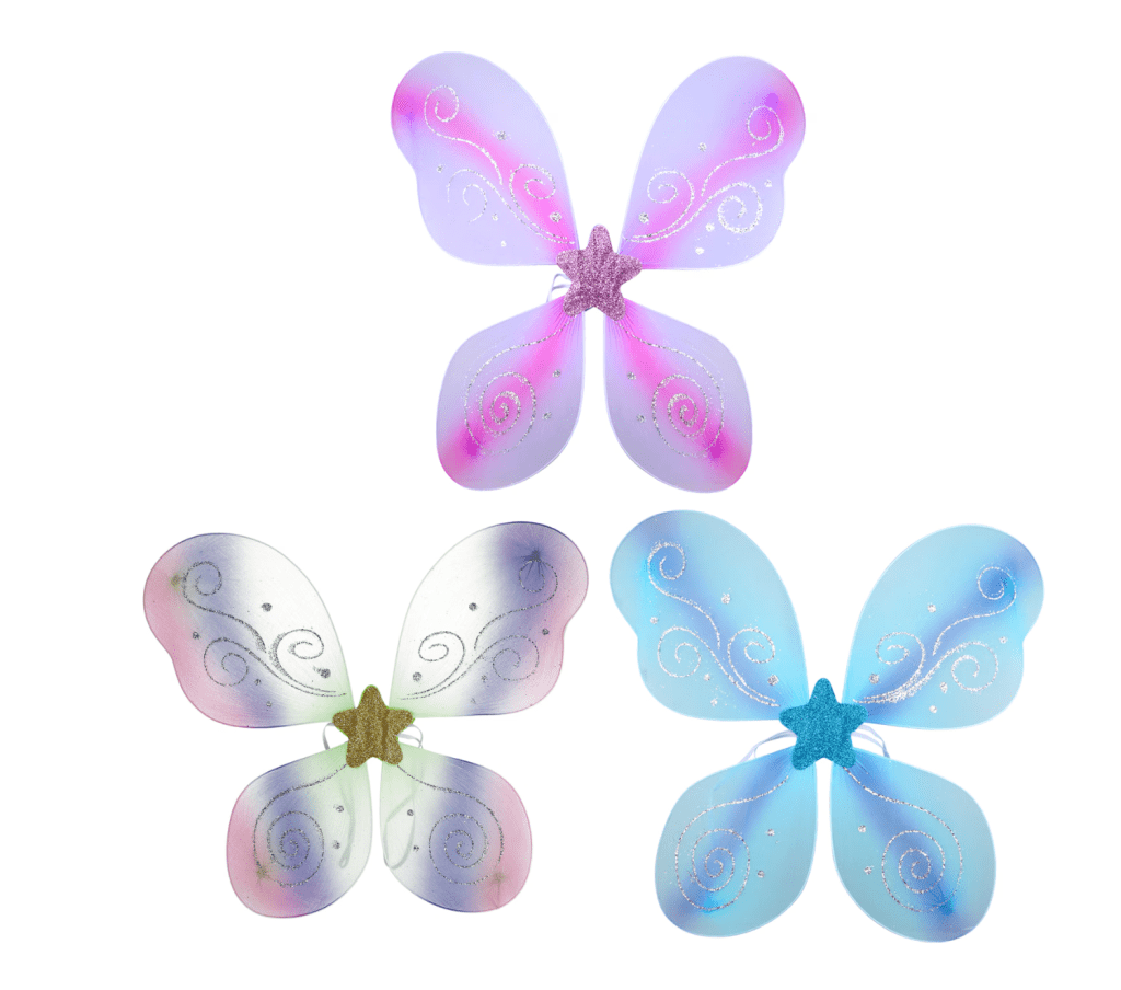 glitter butterfly wings