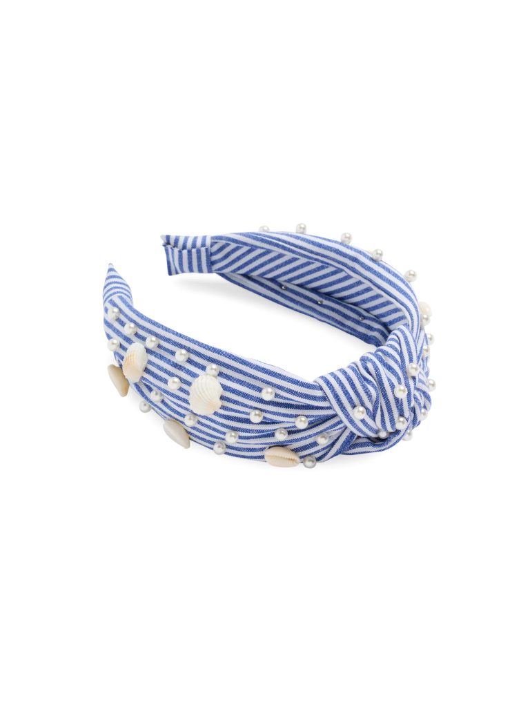 Blue and white headband_Shiraleah