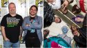 Matt Dinniman, Jeff Hays and 'Dungeon Crawler Carl' cosplayers at San Diego Comic-Con