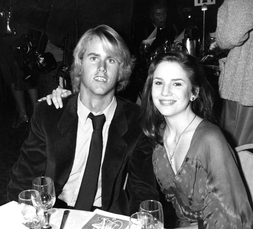 Michael Landon Jr. and actress Melissa Gilbert attend Third Annual Media Awards Gala "Changing Attitudes" on January 22, 1981 at the Beverly Hilton Hotel in Beverly Hills, California
