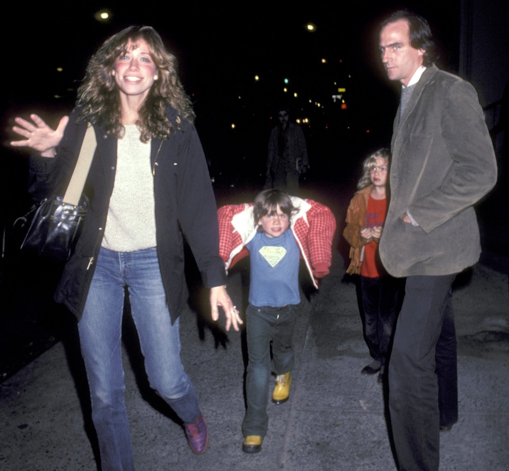 Carly Simon, James Taylor, son Ben Taylor and daughter Sally Taylor, 1980