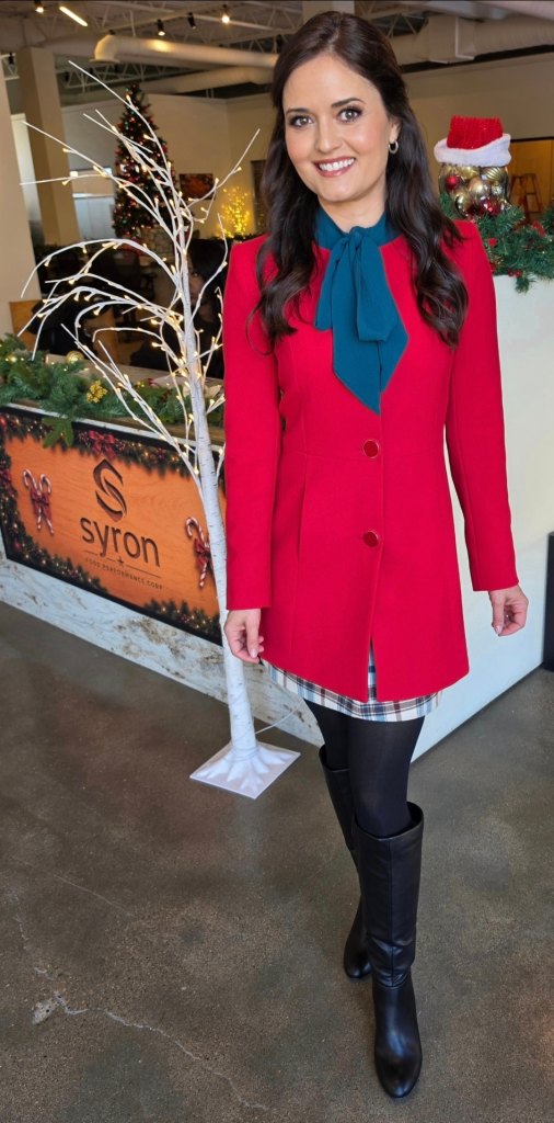 Danica McKellar on the set of 'The Christmas Yes List,' 2026