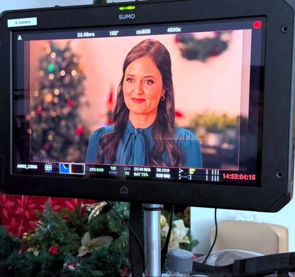 Danica McKellar on the set of 'The Christmas Yes List,' 2026