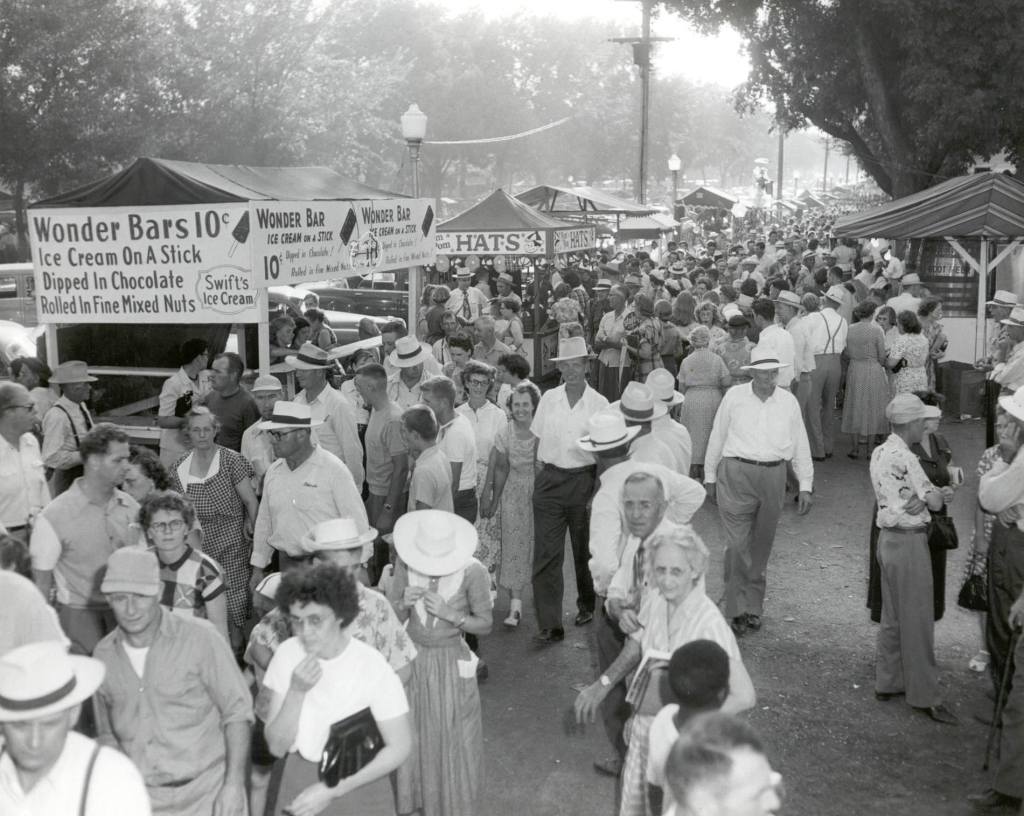 The fair looks different now than it did in 1952, but Ellen loves welcoming every visitor