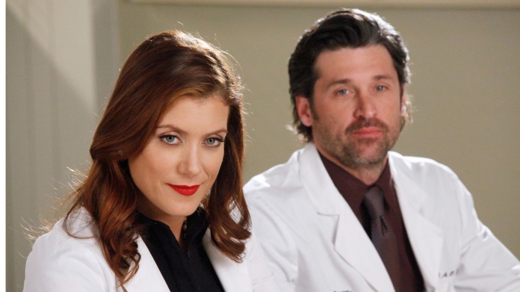 Kate Walsh and Patrick Dempsey in 'Grey's Anatomy'