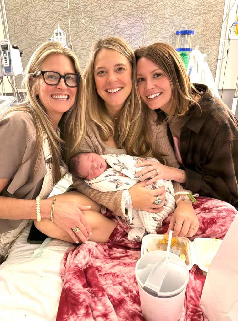 Despite everything happening in her own life, Macy was there for her sister, Lauren, in the hospital with their mother, Lisa, when baby Brave was born