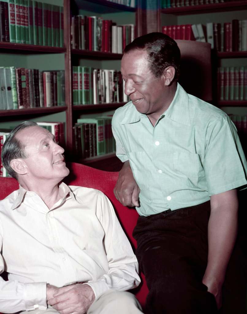 From left: Jack Benny, Eddie 'Rochester' Anderson, ca. 1950s.