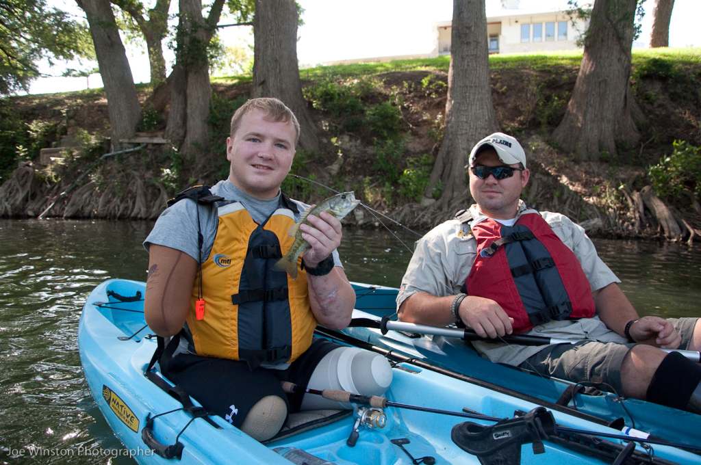 All warriors can fish, kayak and enjoy nature
