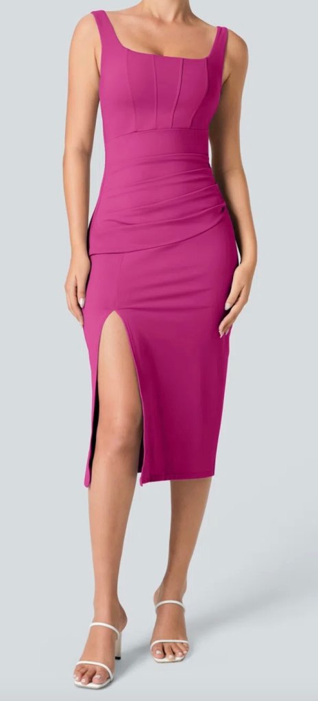 Pink dress_Halara