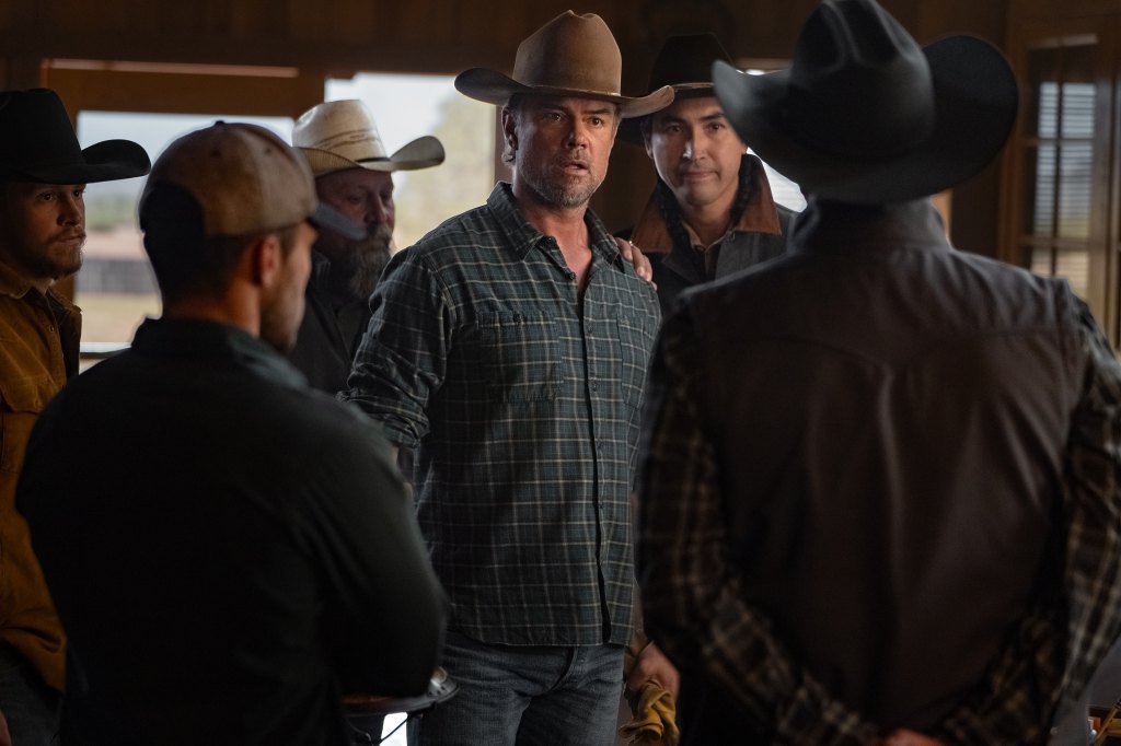 Josh Duhamel as Staten and Tatanka Means as Jake, Ransom Canyon, Season 2, 2026