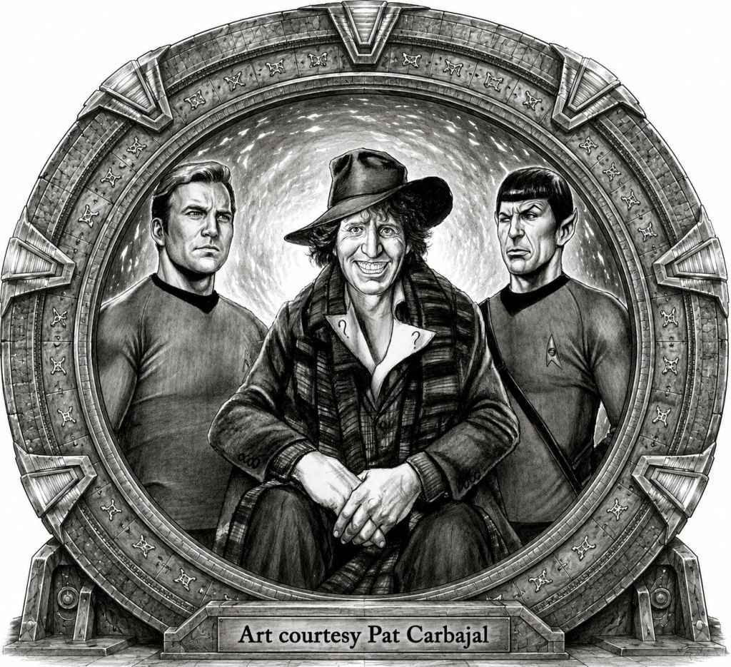 Star Trek Doctor Who and Stargate art