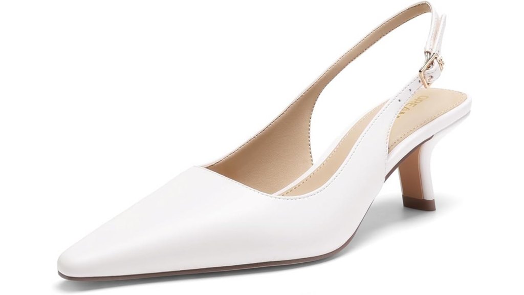 DREAM PAIRS Slingback Kitten Heels