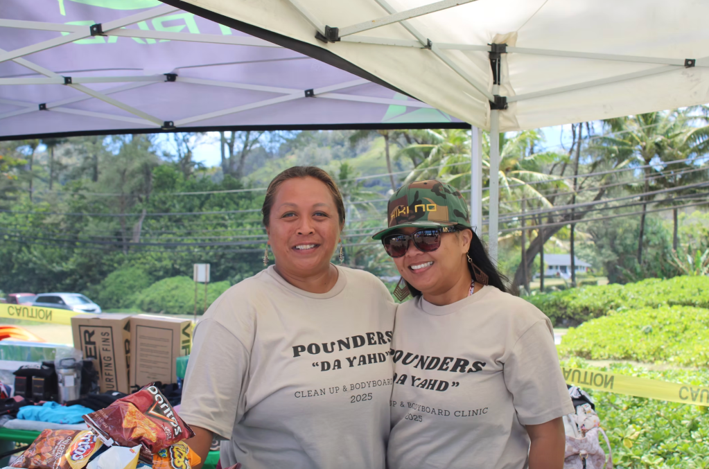 "Without the care of others, I would have gone under — it was my turn to give back," says Aulani (left).