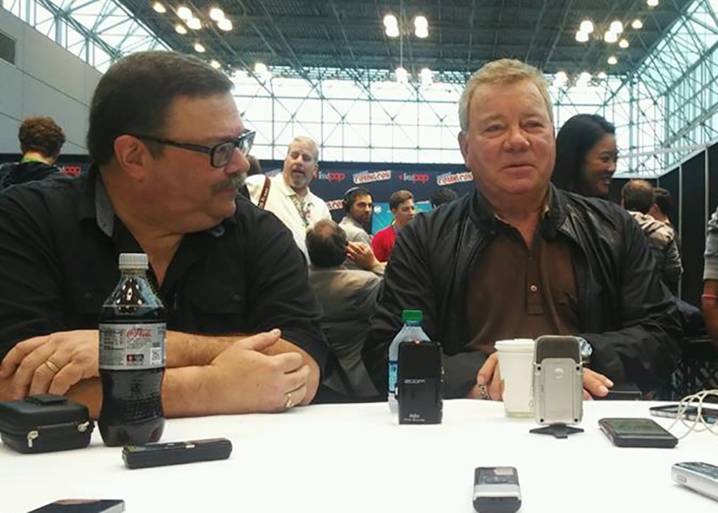 The author (70 pounds heavier) with William Shatner at NYCC in 2017