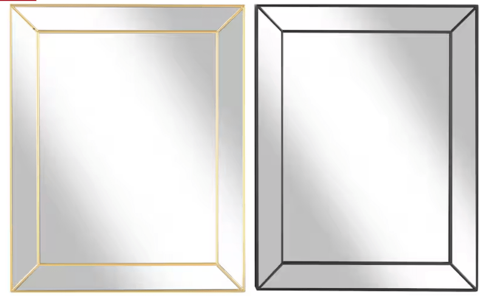 Dollar Tree beveled mirrors