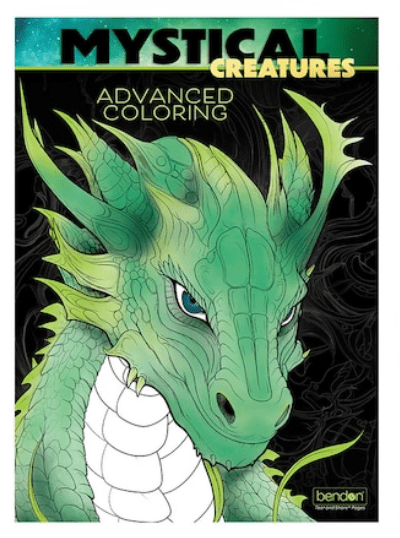 Mystical Creatures adult coloring book