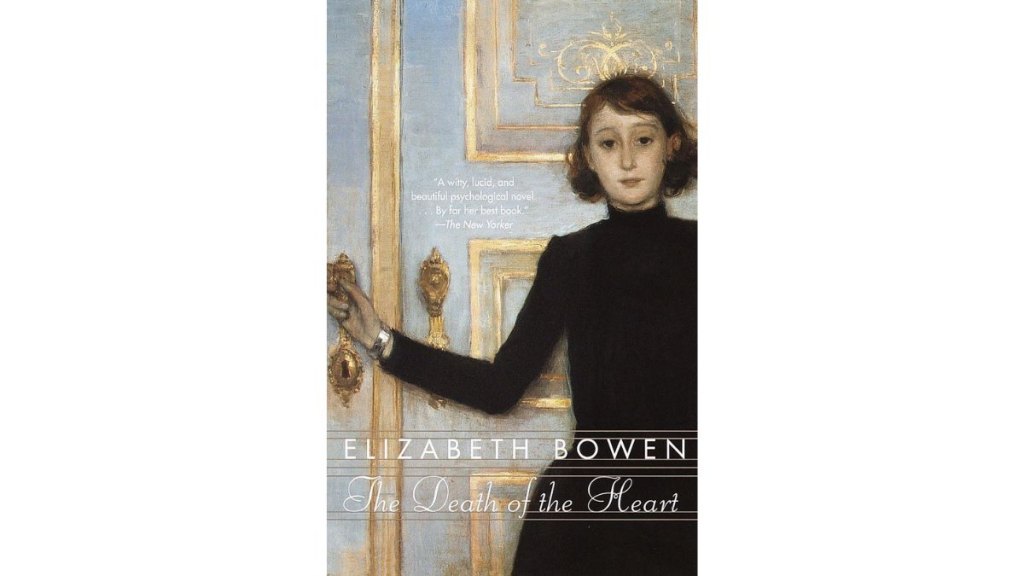 A book cover for 'The Death of the Heart' by Elizabeth Bowen
