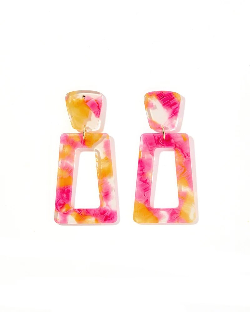 Resin Statement Earrings_Linny Co