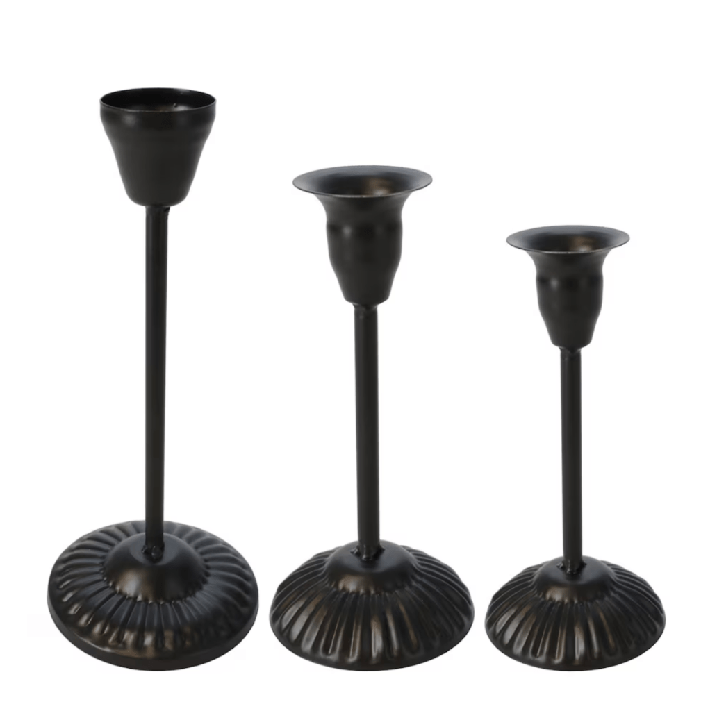 Dollar Tree iron candle sticks