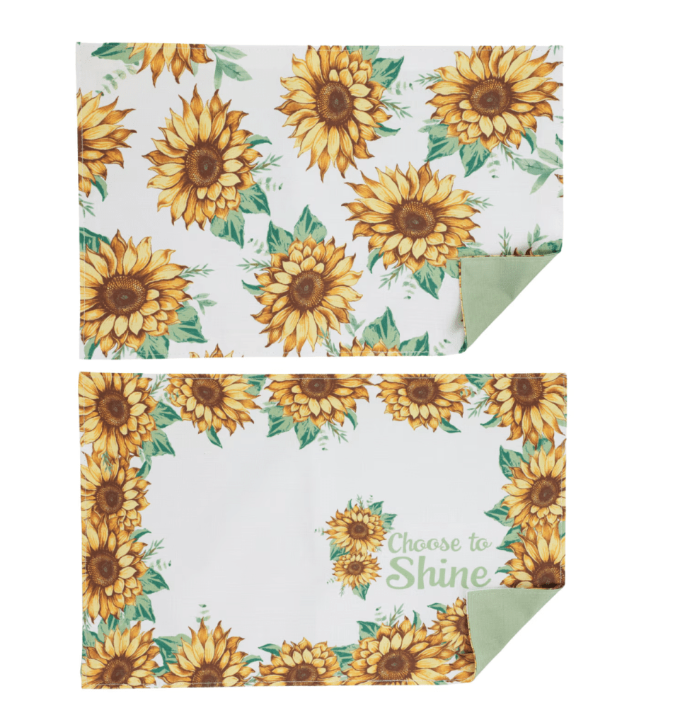 sunflower placemats