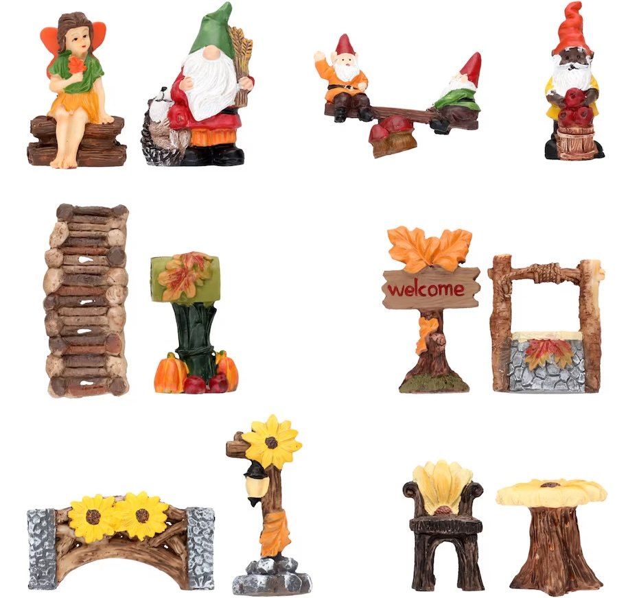 Dollar Tree fall fairy garden accessories
