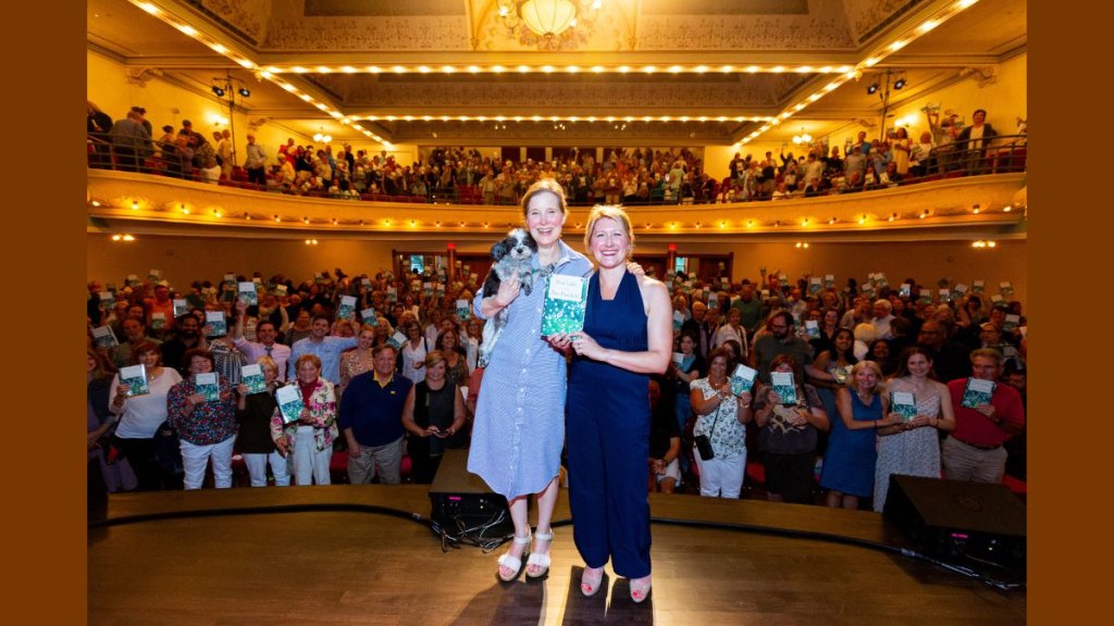 Author Ann Patchett on stage in 2023 during her 'Tom Lake' book tour