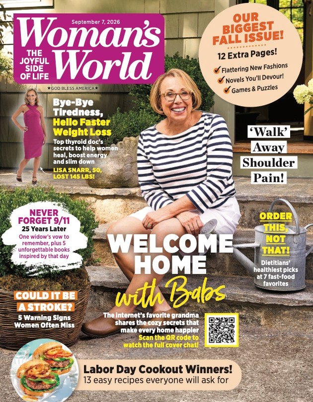 Babs Costello on the cover of Woman's World