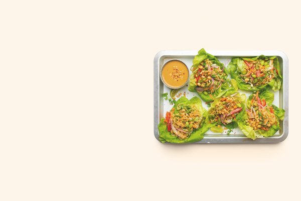 Bangkok Peanut Lettuce Wraps
