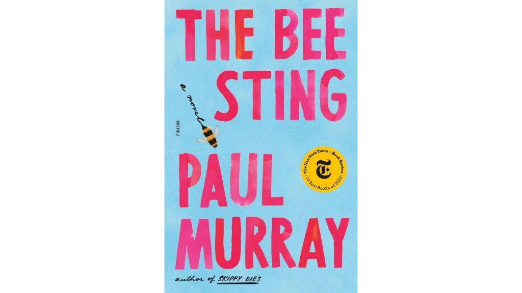 The book cover for 'The Bee Sting' by Paul Murray