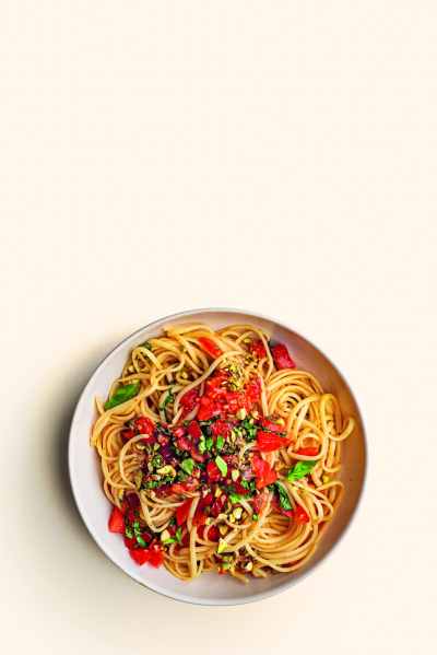 PlantYous Bruschetta Summer Pasta Recipe
