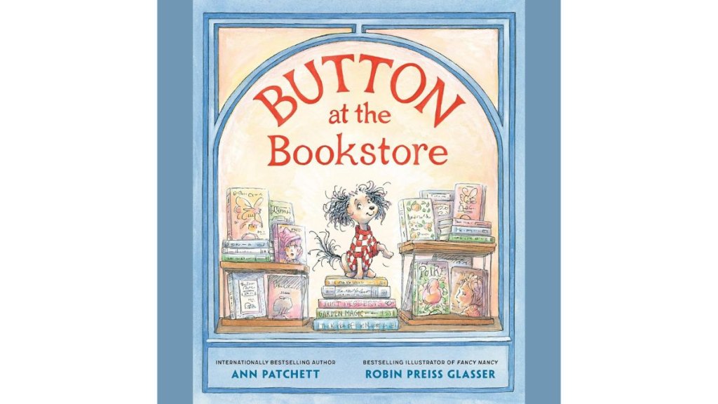 Button at the Bookstore