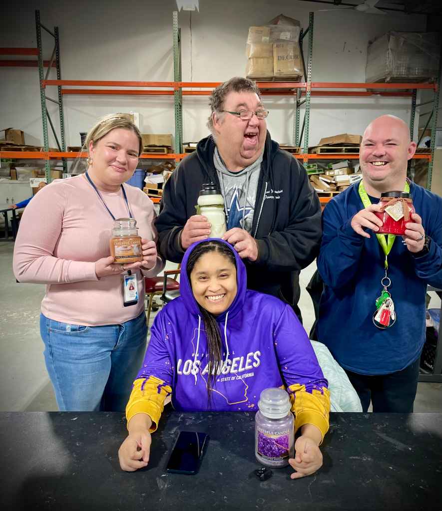 A Cheerful Giver sells candles in more than 7,000 retail locations across the U.S. and in 14 countries around the globe and employs 200 CODI special- needs wickers