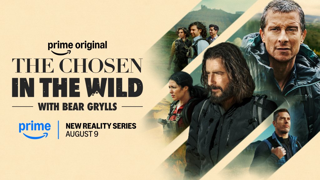 The Chosen in the Wild with Bear Grylls premieres on August 9th on Prime Video