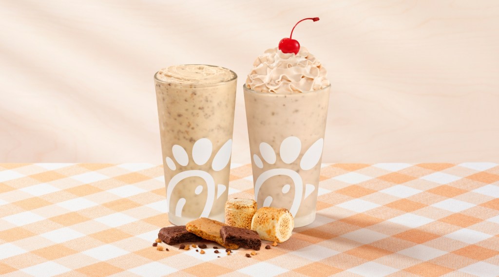 Chick-fil-A S'mores Milkshake and S'mores Frosted Coffee