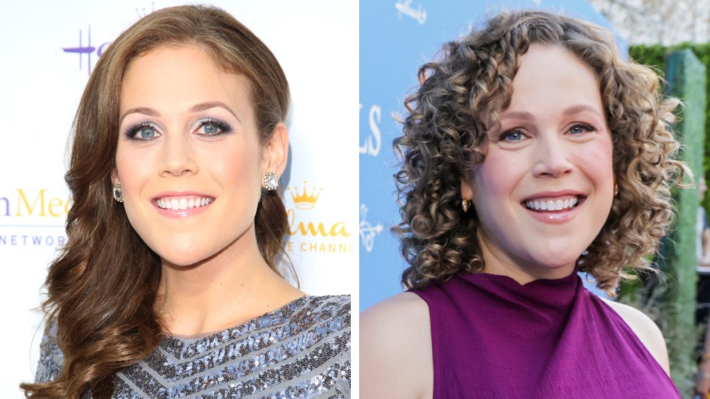 Erin Krakow in 2014 and 2026