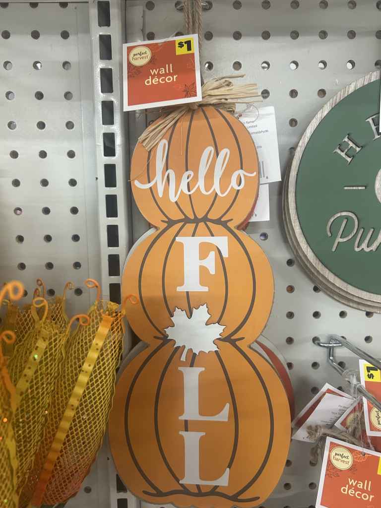 Wall sign