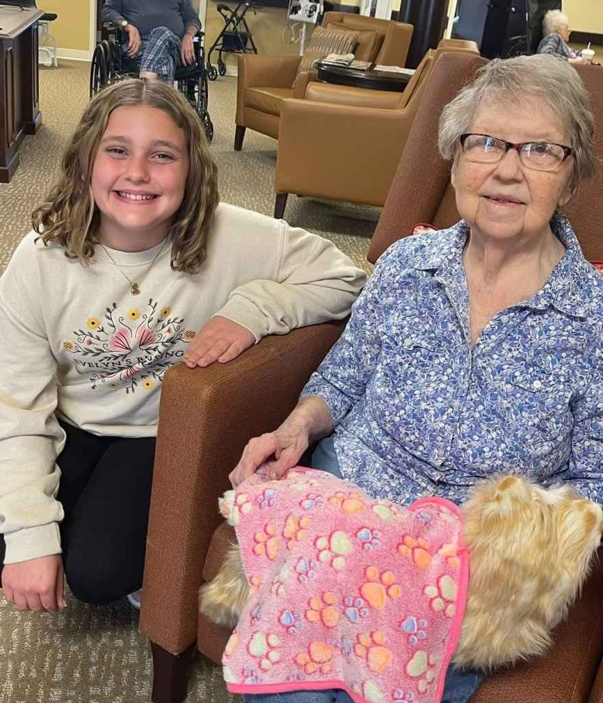 Evelyn has given out more than 1000 baby dolls and pets