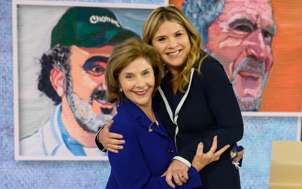Jenna Bush Hager and Laura Bush, 2021