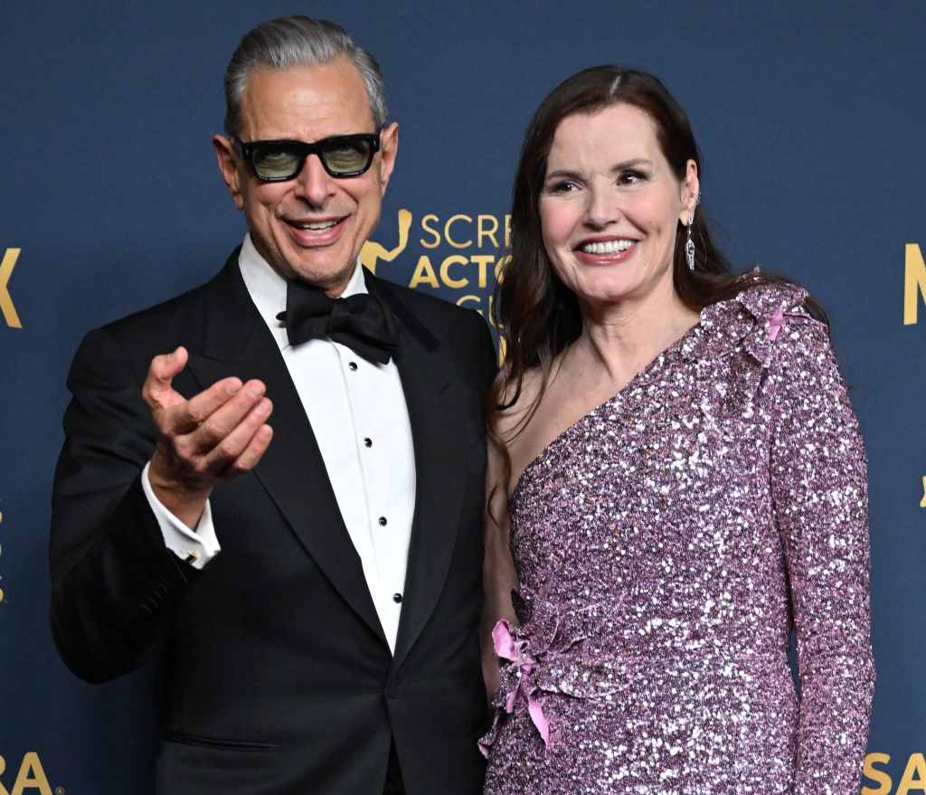Jeff Goldblum and Geena Davis, 2024