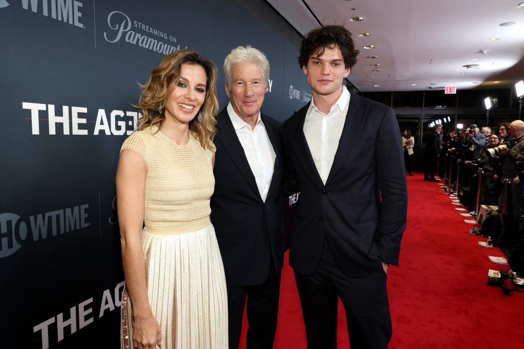 Alejandra Gere, Richard Gere and Homer Gere, 2024