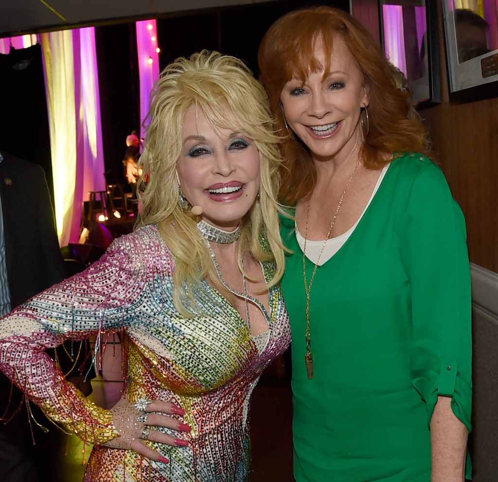 Reba McEntire and Dolly Parton, 2015