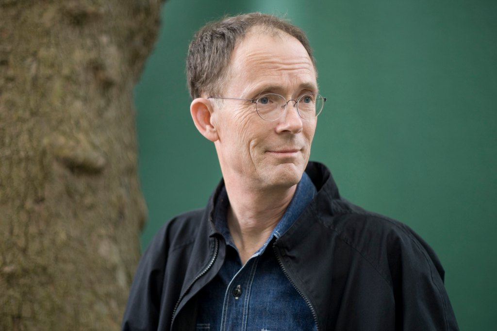 Groundbreaking American novelist William Gibson, pictured at the Edinburgh International Book Festival where he talked about his international bestseller entitled Neuromancer.