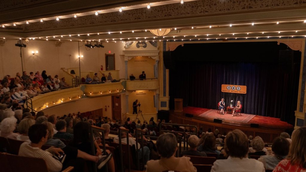 Author Ann Patchett shares her book recommendations on the National Writers Series stage in Michigan on June 25, 2026.