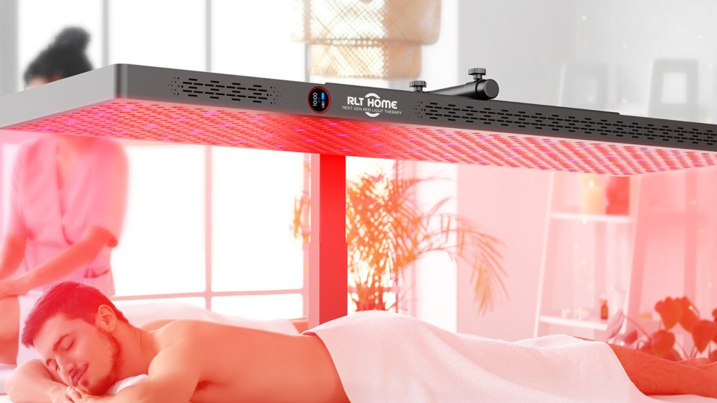 RLT Home combines red light therapy technology with personalized wellness plans.