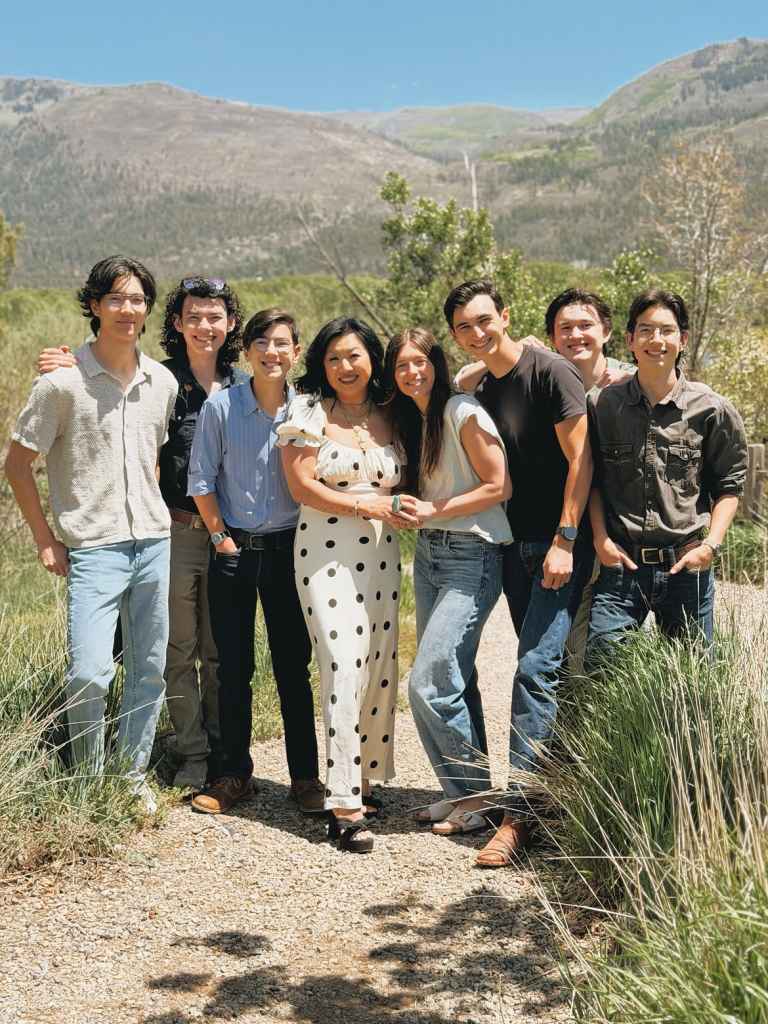 Ruth with her six sons and daughter-in-law