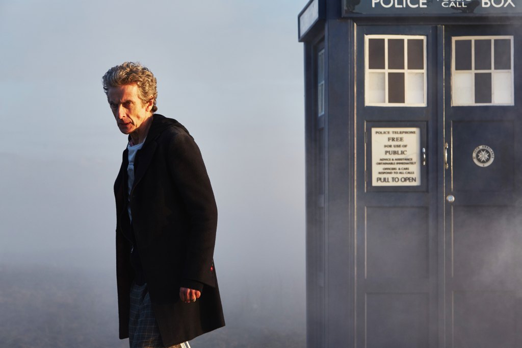 DOCTOR WHO, Peter Capaldi with Tardis, 'The Witch's Familiar', (Season 9, ep. 902, aired Sept. 26, 2015).