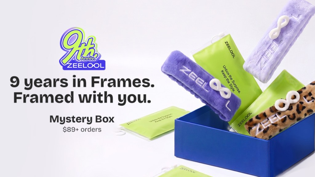 ZEELOOL celebrates its ninth anniversary with fashionable frames and limited-time promotions.