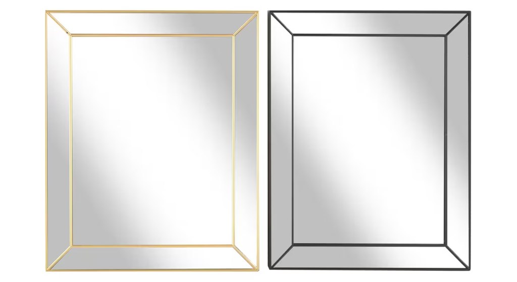 Dollar Tree beveled mirrors