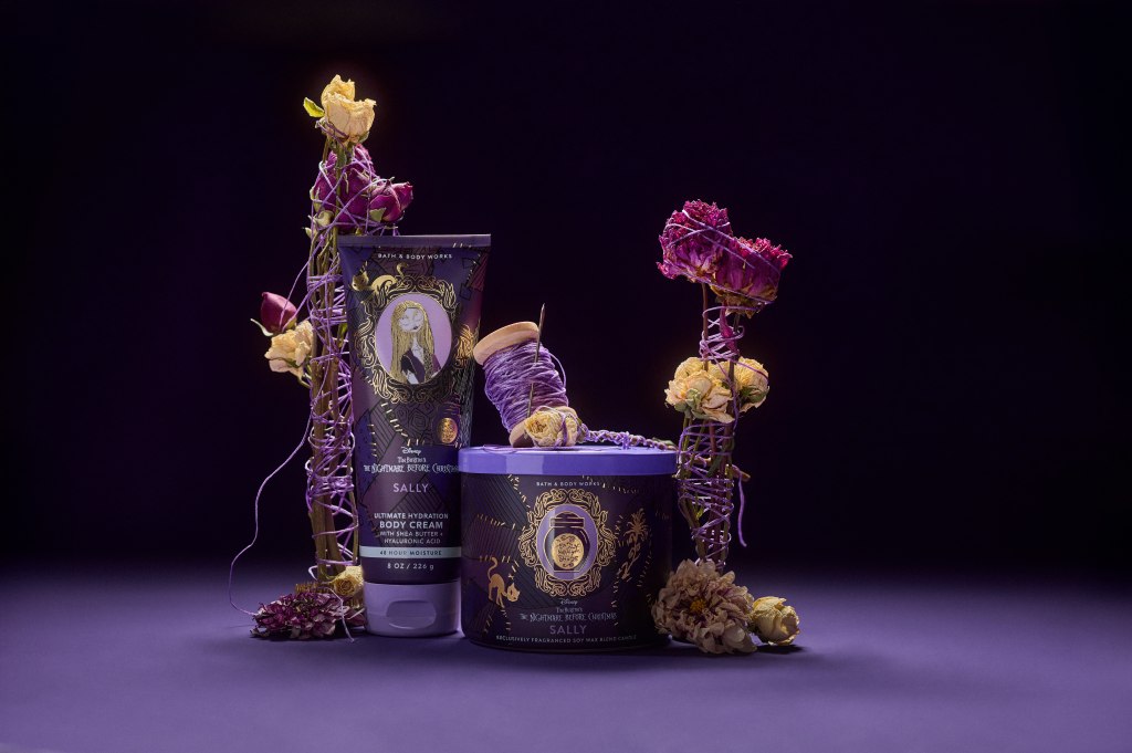 Sally scented products from the Nightmare Before Christmas collection